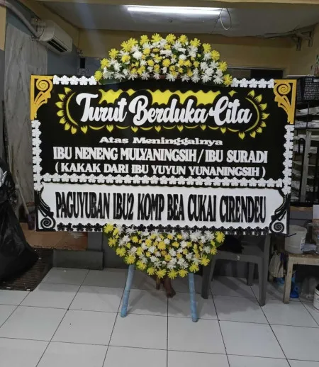 Papan Bunga Duka Cipinang Cempedak