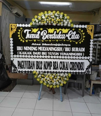 Papan Bunga di Cipinang Cempedak